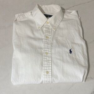 GUC Men’s Ralph Lauren White Long sleeve Button down shirt